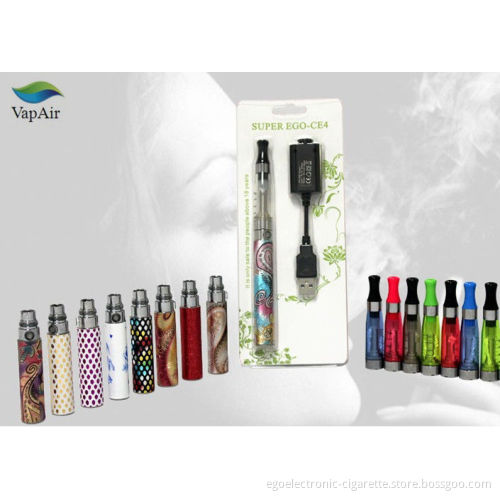 1.6ml Ce4 Clearomizer Ego E-cigarette Kit 650mah 600 - 650 Puffs